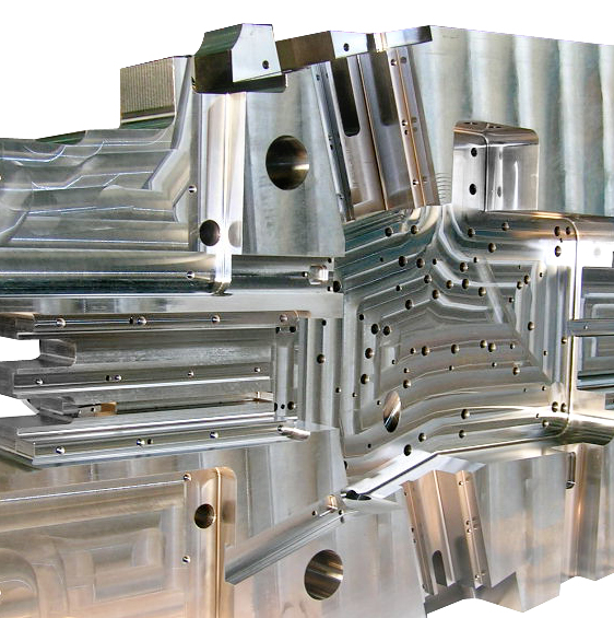 Angular pocketing and hole drilling for die casting mould base